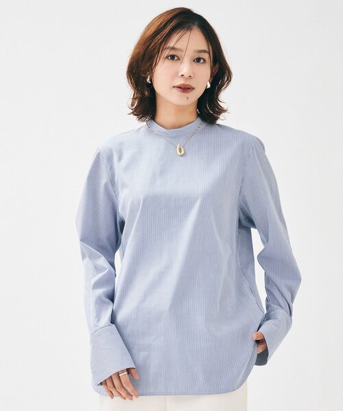 @ UNTITLED アンタイトル ブラウス シャツ トップス ハイネック UNTITLED（アンタイトル） ブラウス シャツ 「重ね着レイヤード/スーツ