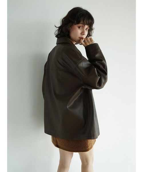 FIKA.（フィーカ） レザージャケット ライダース Faux leather jacket