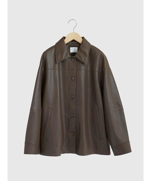 FIKA.（フィーカ） レザージャケット ライダース Faux leather jacket
