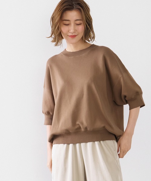 「MICA&DEAL」 半袖ニット FREE ブルー レディース_画像2