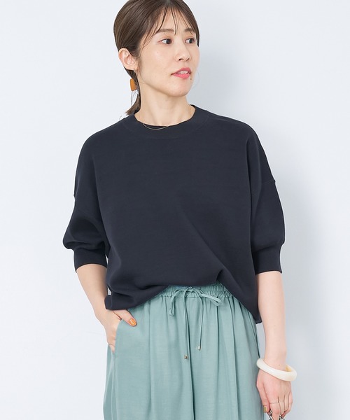「MICA&DEAL」 半袖ニット FREE ブルー レディース_画像4