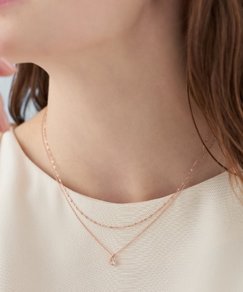 4℃（ヨンドシー） ネックレス 「Holiday Limited」 シルバー しずく