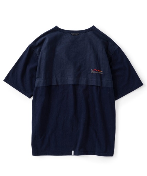 「MANASTASH」 半袖Tシャツ LARGE ミント メンズ_画像2