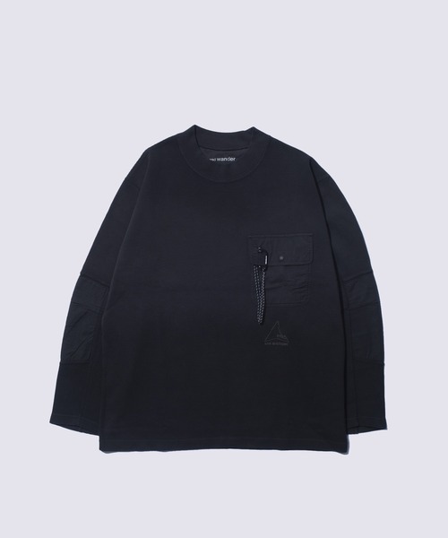 and wander（アンドワンダー） tシャツ 「and wander/アンドワンダー