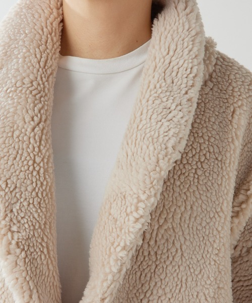 Whim Gazette ウールコート ボタンコート ベージュ FREE Whim Gazette ウールコート ボタンコート ベージュ FREE Whim Gazette