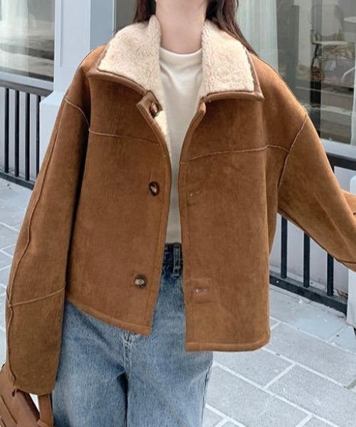 ムートンコート Randeboo Mustang boa coat Mustang boa coat エコムートン ボアジャケット | ブランド古着の買取