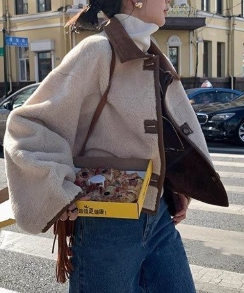 ムートンコート soduk boa tape jacket soduk（スドーク）の「boa tape coat（その他アウター）」 - WEAR