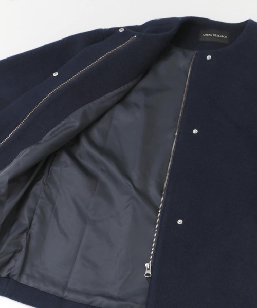 「URBAN RESEARCH」 ノーカラーコート FREE ライトピンク レディース_画像2