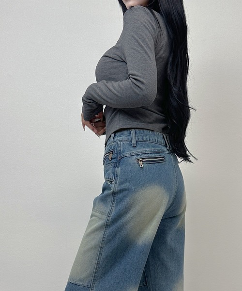 FOLLOWIN（フォロウィン） ジーンズ デニム デニムパンツ クロスベルト