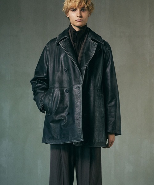 メゾンスペシャル　ジャケット　ブラック MAISON SPECIAL（メゾンスペシャル） レザージャケット 1 ブラック