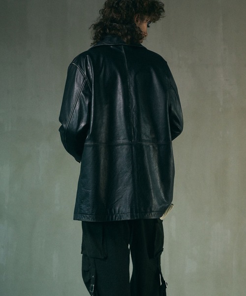 MAISON SPECIAL ブラックレザージャケット 01 MAISON SPECIAL（メゾンスペシャル） レザージャケット 1 ブラック