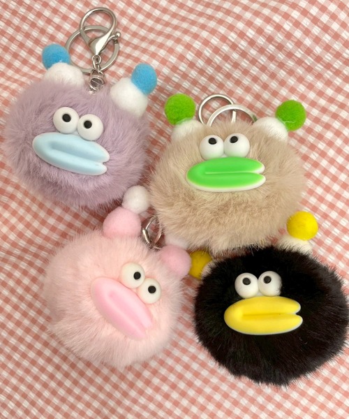 WEGO（ウィゴー） キーホルダー WEGO/ぽんぽんモンスターぬいぐるみ