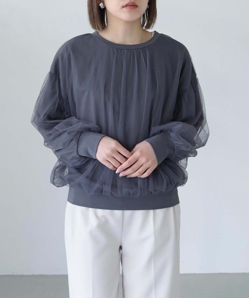 「vingtrois」 長袖カットソー M ベージュ レディース_画像5