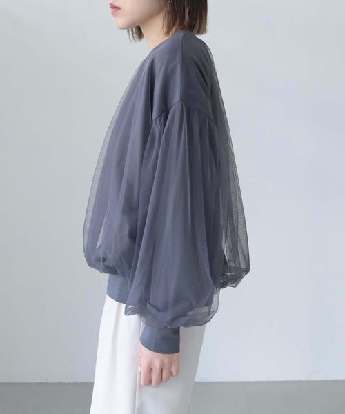 「vingtrois」 長袖カットソー M ベージュ レディース_画像6