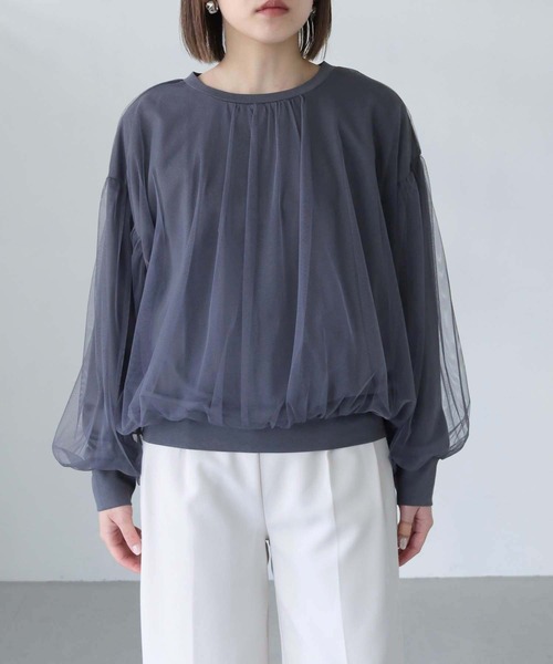 「vingtrois」 長袖カットソー M ベージュ レディース_画像8