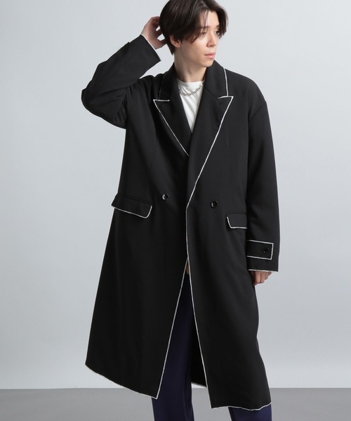 HARE（ハレ） チェスターコート FREE ブラック メンズ : ZOZOTOWN