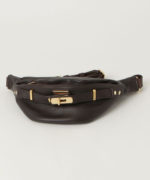 【専用】　シータパランティカ　ボディバッグ　シボ革　ウエストポーチ　ブラウン sita parantica（シータパランティカ） ウエストバッグ - ブラウン