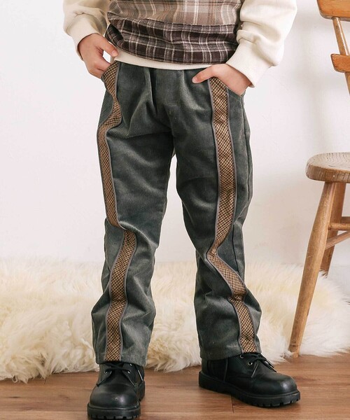 SLAP SLIP（スラップスリップ） パンツ パイピングチェックサイド