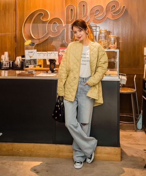Yahoo!オークション - 「VICKY」 ダウンコート M カーキ レディース