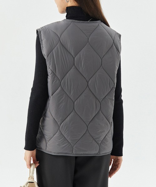 Sally Lunn ダウンベスト ベスト キルティングダウンベスト レディース