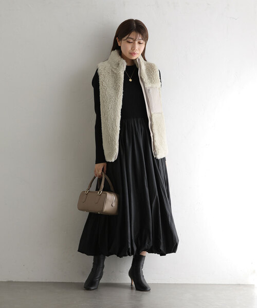 「La TOTALITE」 ベスト FREE アイボリー レディース_画像2