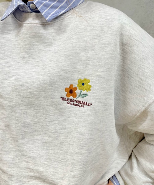 「WHO'S WHO gallery」 スウェットカットソー FREE アッシュグレー メンズ_画像2