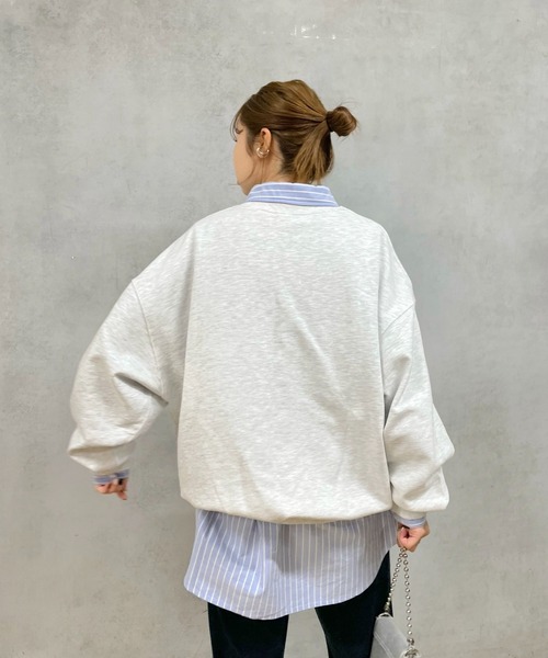 「WHO'S WHO gallery」 スウェットカットソー FREE アッシュグレー メンズ_画像3