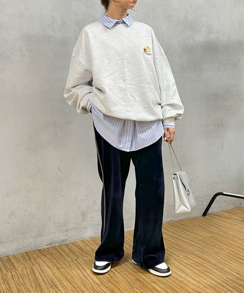 「WHO'S WHO gallery」 スウェットカットソー FREE アッシュグレー メンズ_画像4