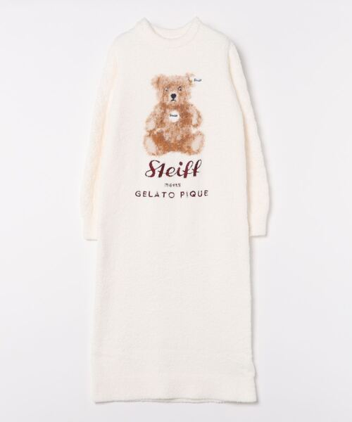 gelato pique（ジェラートピケ） ニットワンピース FREE ブラウン