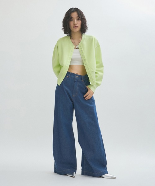 ADAM ET ROPE'（アダムエロペ） コンビワンピース FREE ライトグリーン