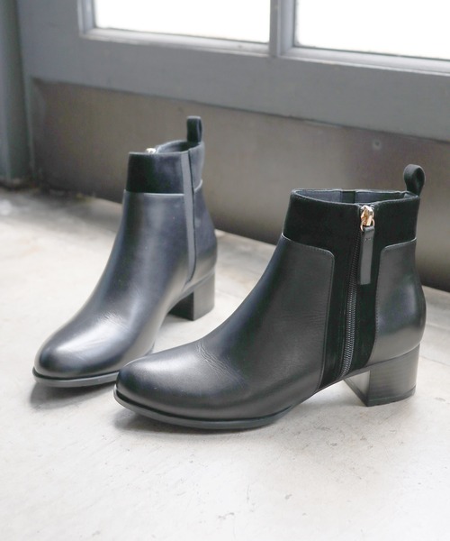 「MODE KAORI」 ショートブーツ 24.5cm ダークブラウン レディース_画像4
