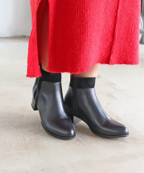 「MODE KAORI」 ショートブーツ 24.5cm ダークブラウン レディース_画像6
