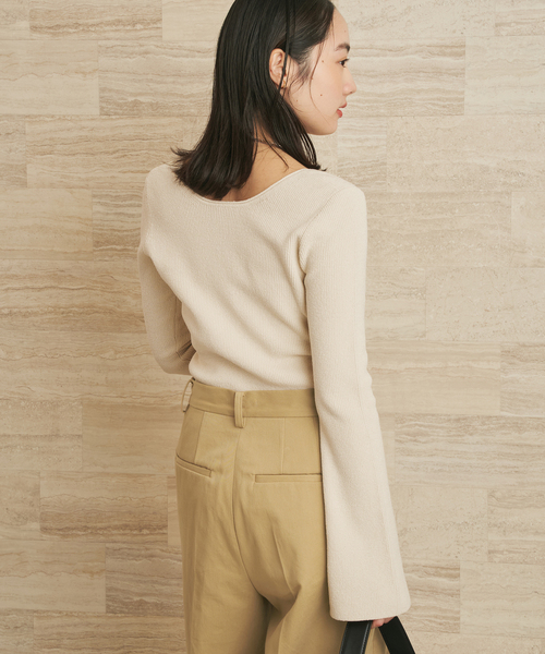 plage（プラージュ） ニット セーター Noil silk Square ニット