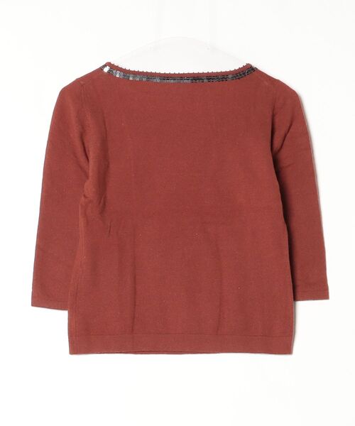 「FIGARO Paris」 7分袖ニット - ブラウン レディース_画像2