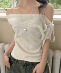 tシャツ 「2026春夏新作」3wayドット柄...の詳細画像1