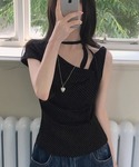tシャツ 「2026春夏新作」3wayドット柄...の詳細画像5