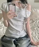 tシャツ 「2026春夏新作」3wayドット柄...の詳細画像3