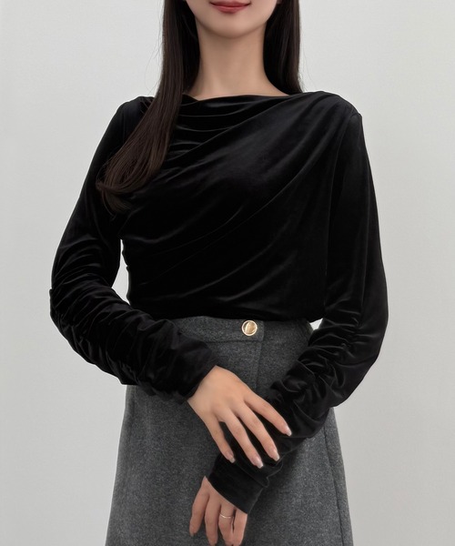 「CENEA」 長袖カットソー MEDIUM モカ レディース_画像2