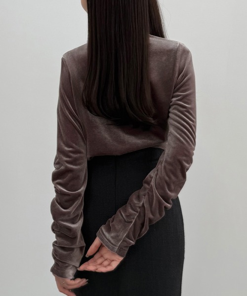 「CENEA」 長袖カットソー MEDIUM モカ レディース_画像8