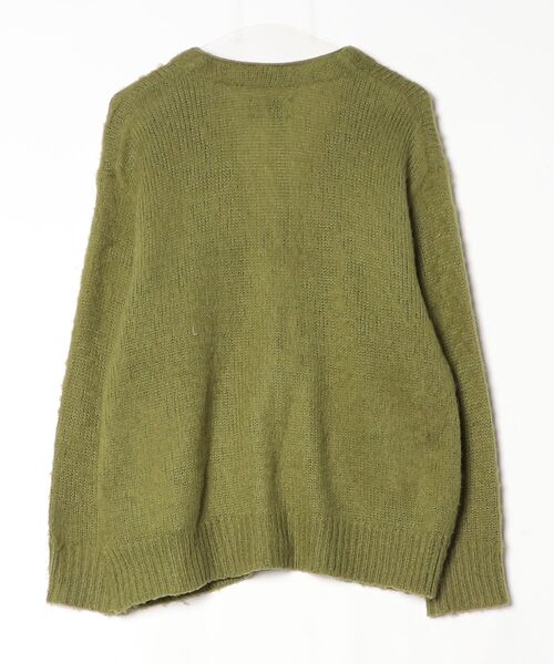 「TOWNCRAFT」 ニットカーディガン FREE グリーン レディース_画像2