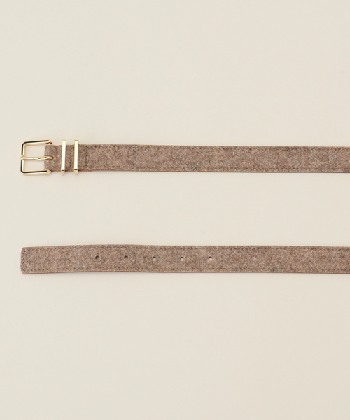 「MAISON BOINET」 ベルト 70 ライトグレー レディース_画像4