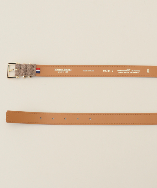 「MAISON BOINET」 ベルト 70 ライトグレー レディース_画像5