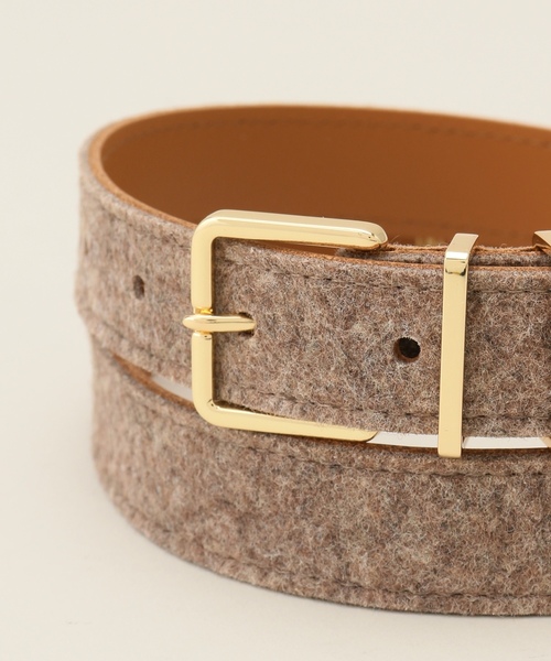 「MAISON BOINET」 ベルト 70 ライトグレー レディース_画像7