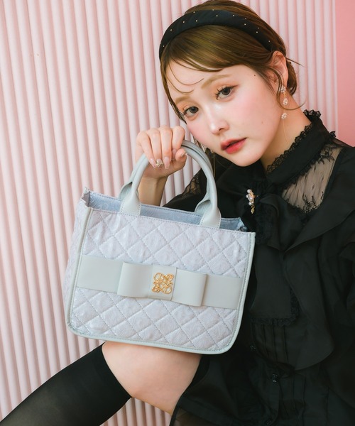クチュールバイロジータ ショルダーバッグ バッグ ジャガードリボン 