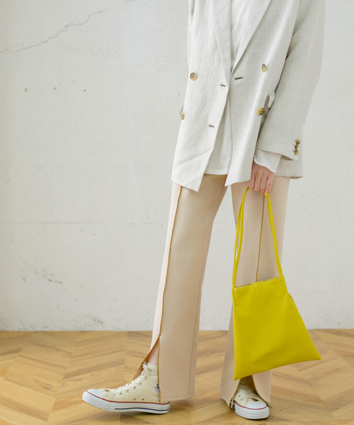 「KBF」 イージーパンツ ONE レッド レディース_画像2