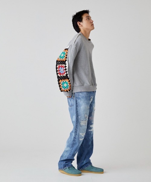 「DISCOVERED」 スウェットカットソー SMALL ブラック メンズの画像
