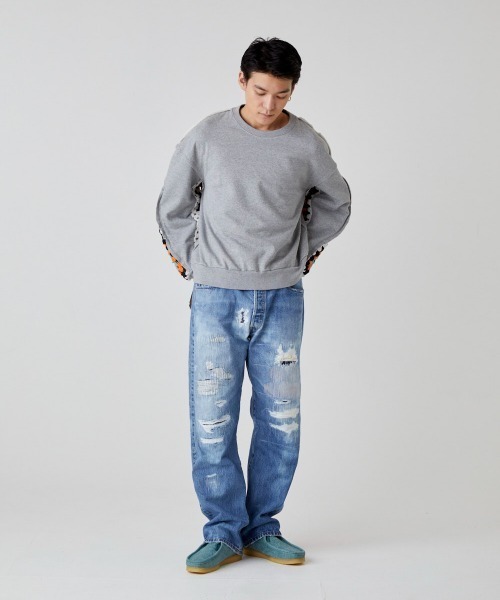 「DISCOVERED」 スウェットカットソー SMALL ブラック メンズの画像