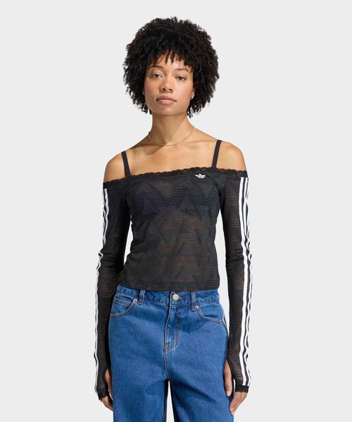 アディダス adidas Originals レース バルドー トップ adidas（アディダス） tシャツ レース バルドー トップ / アディダス