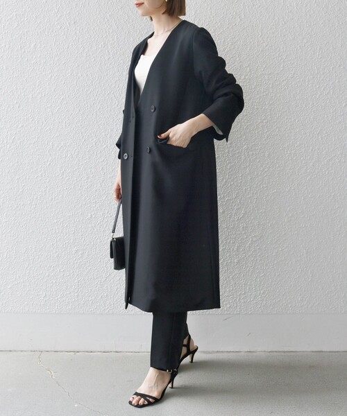 SHIPS any 「SHIPS any」 ノーカラーコート ONE SIZE キャメル