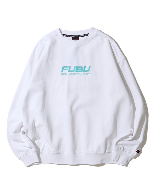「FUBU」 スウェットカットソー LARGE ホワイト メンズ_画像4